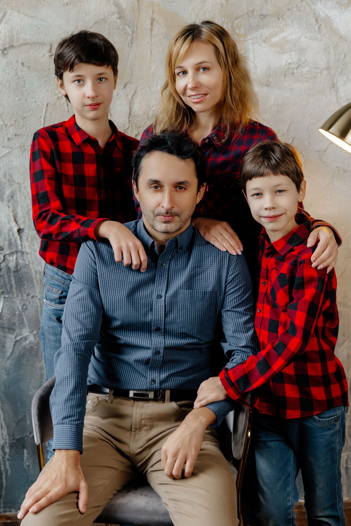 A family of four
